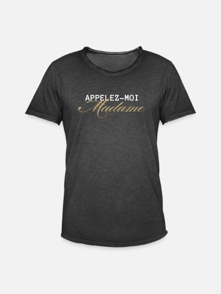 Call Me Mrs. Gold- Bride-to-be - Men's Vintage T-Shirt - washed black
