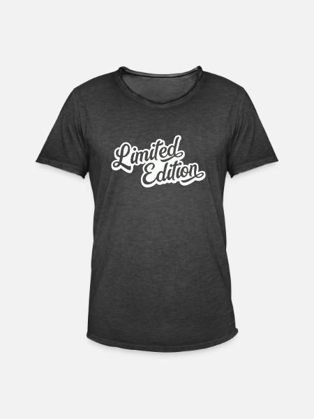Limited Edition - Men's Vintage T-Shirt - washed black