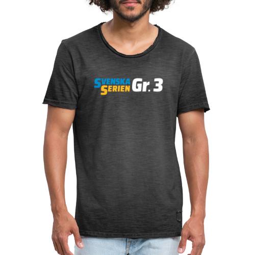 SSGr3 vit - Vintage-T-shirt herr