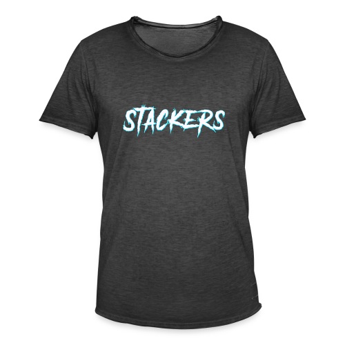 STACKERS (Blue) - Men's Vintage T-Shirt