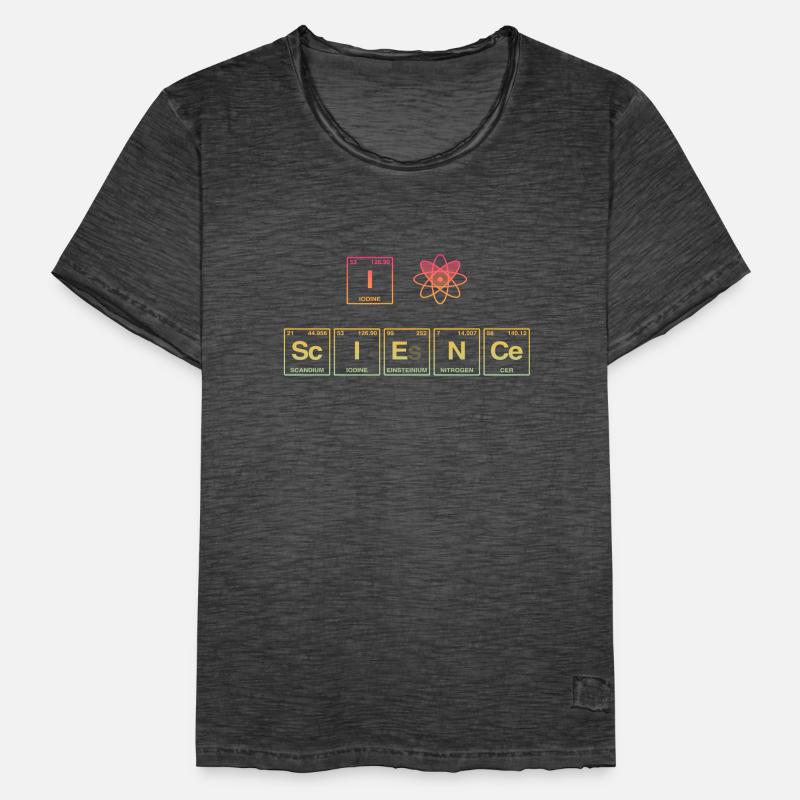 I LOVE SCIENCE - Système de perdiode d’éléments T-shirt vintage Homme
