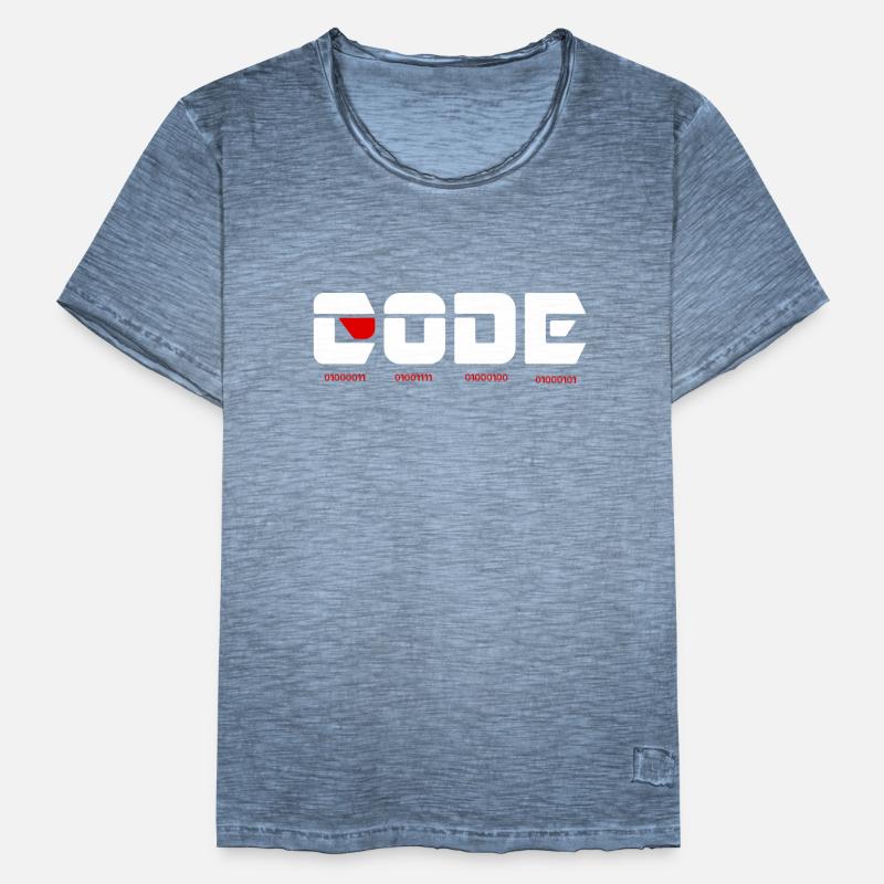 Code mscRedDesign binary light Men's Vintage T-Shirt