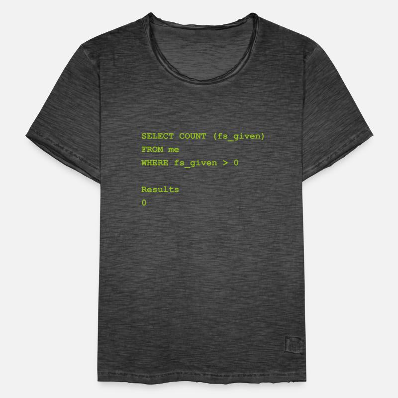 Select count Geschenk Programming Informatik Männer Vintage T-Shirt
