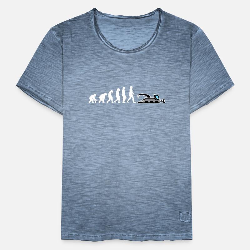 dameuse évolution grue véhicule pente neige T-shirt vintage Homme
