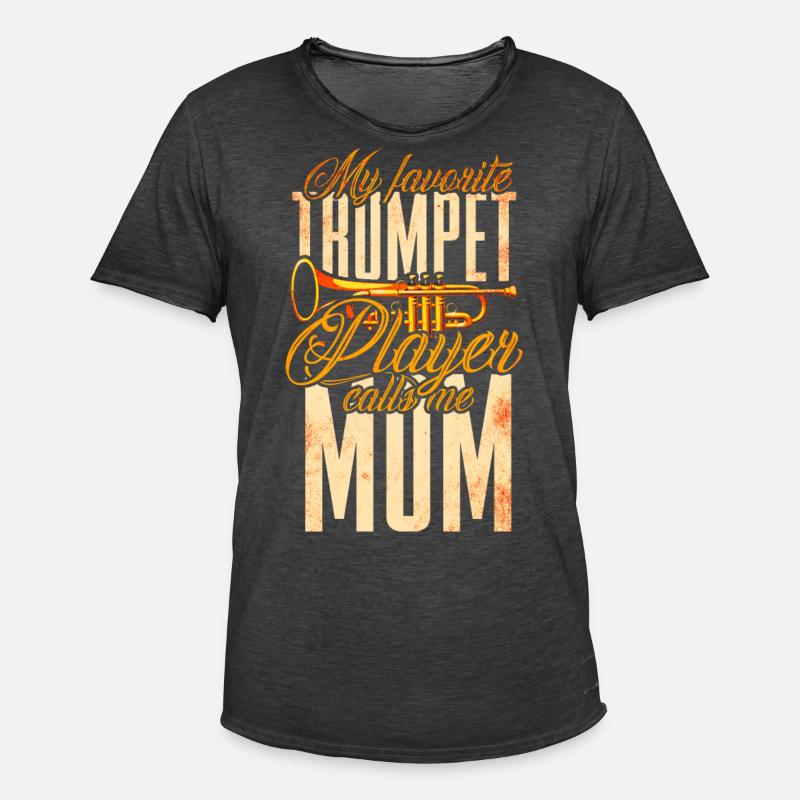 Trompete Mutter Blasmusik - Männer Vintage T-Shirt - Vintage Schwarz