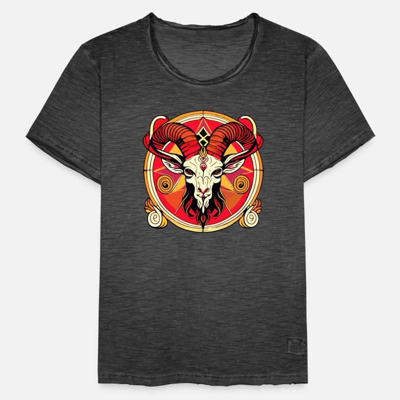 Baphomet - Lucifer - Devil - Satan - 666 Men's Vintage T-Shirt
