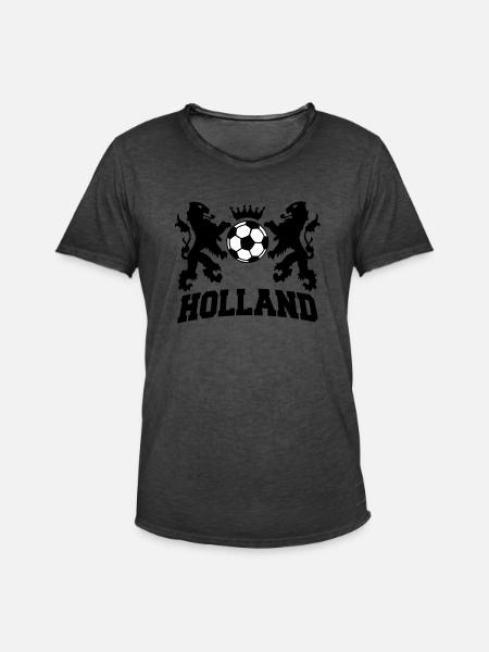 holland / nederlands elftal / the netherlands - Men's Vintage T-Shirt - washed black