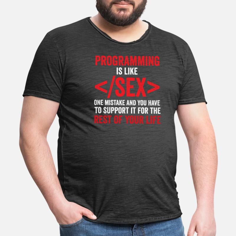 Debugging Programmierer Informatik Computer Nerd Männer Vintage T-Shirt