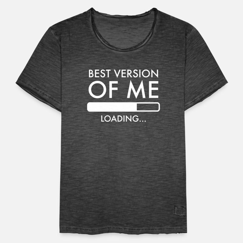 Best Version Of Me Loading Self Development Men's Vintage T-Shirt