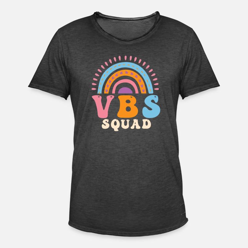 VBS Squad Bibel Shool - Männer Vintage T-Shirt - Vintage Schwarz