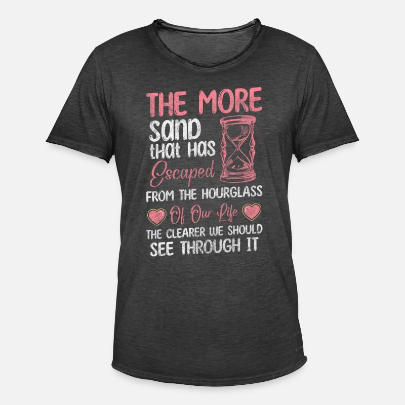 Sanduhr Modern Countdown - Männer Vintage T-Shirt - Vintage Schwarz