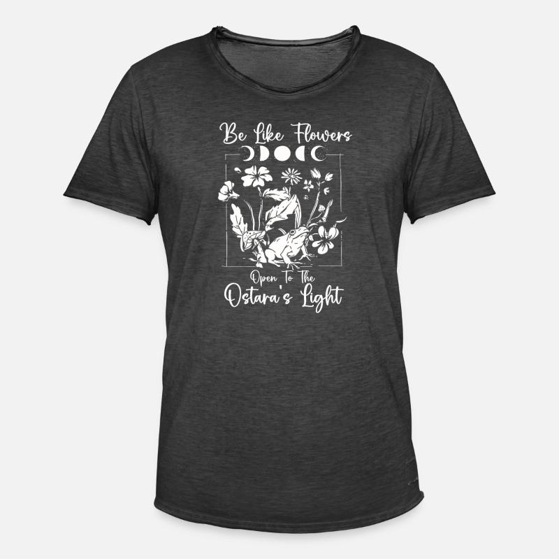 Ostara Witch Moon Eostre Spring Eastern - Men's Vintage T-Shirt - washed black