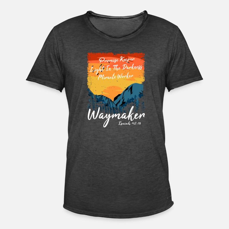 Wegweiser, Versprechenshüter, Wundertäter - Männer Vintage T-Shirt - Vintage Schwarz