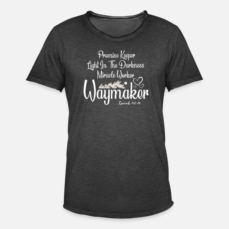 Wegweiser, Versprechenshüter, Wundertäter - Männer Vintage T-Shirt - Vintage Schwarz