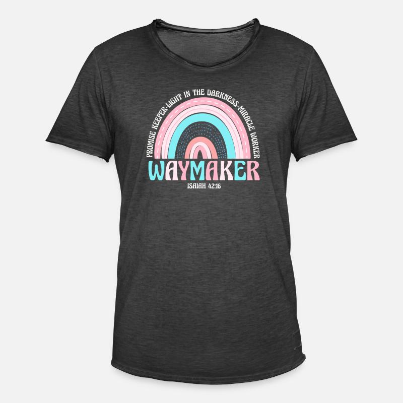 Wegweiser, Versprechenshüter, Wundertäter - Männer Vintage T-Shirt - Vintage Schwarz