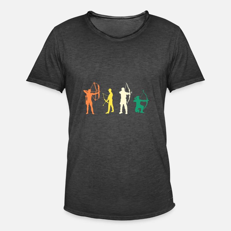Archer Evolution Archery - Men's Vintage T-Shirt - washed black