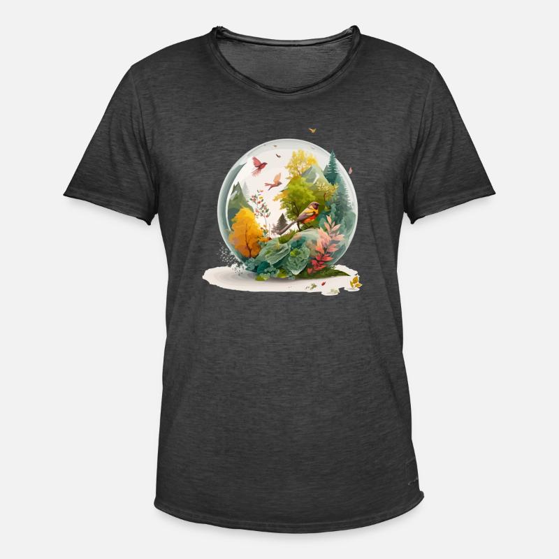 The miniature drill - Men's Vintage T-Shirt - washed black