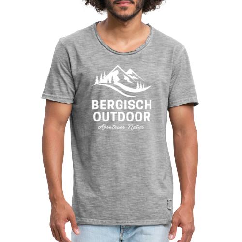 Bergisch Outdoor Logo White - Männer Vintage T-Shirt