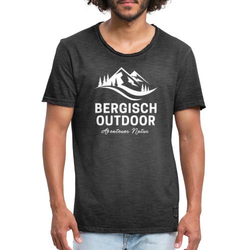 Bergisch Outdoor Logo White - Männer Vintage T-Shirt