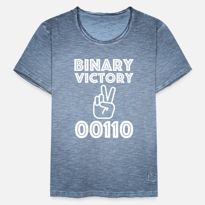 Binary Victory | Mathematics, Computer Science Men's Vintage T-Shirt