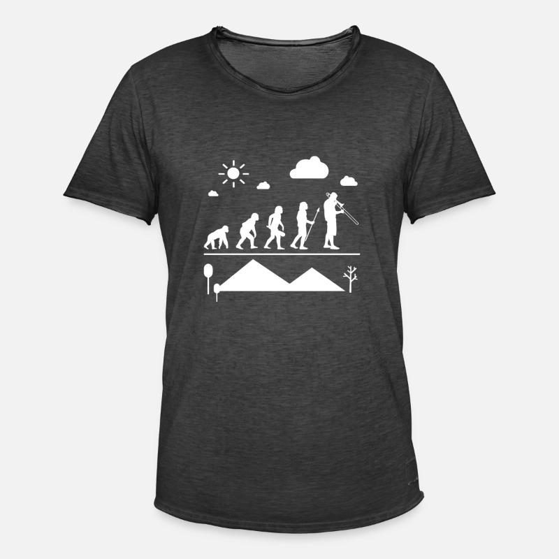 Posaune Posaune Evolution - Männer Vintage T-Shirt - Vintage Schwarz
