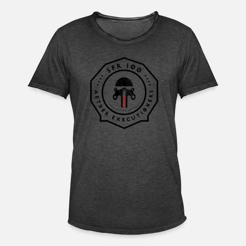 100th SFR: Aether Executioners - Men's Vintage T-Shirt - washed black