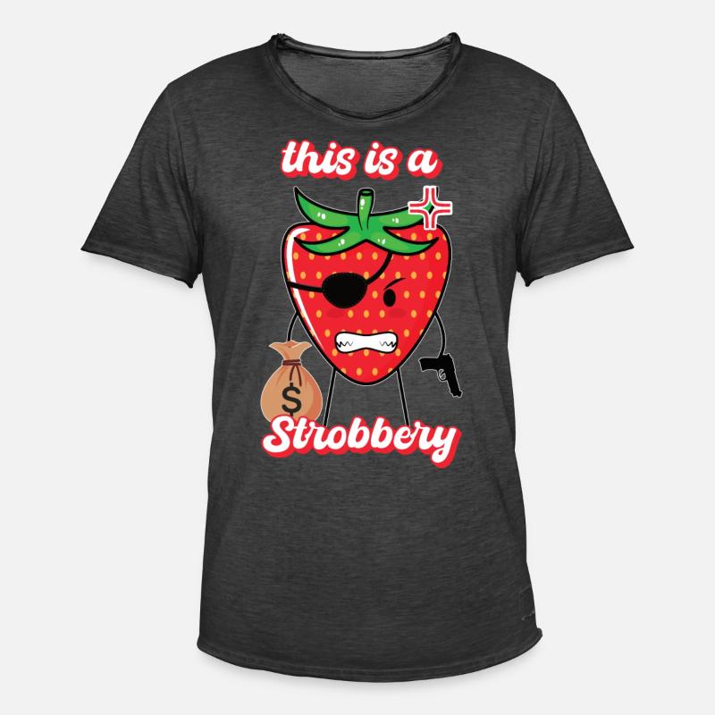 this is a strobbery Geschenk - Männer Vintage T-Shirt - Vintage Schwarz