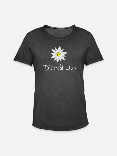 dirndl 2.0 - T-shirt vintage Homme - noir vintage