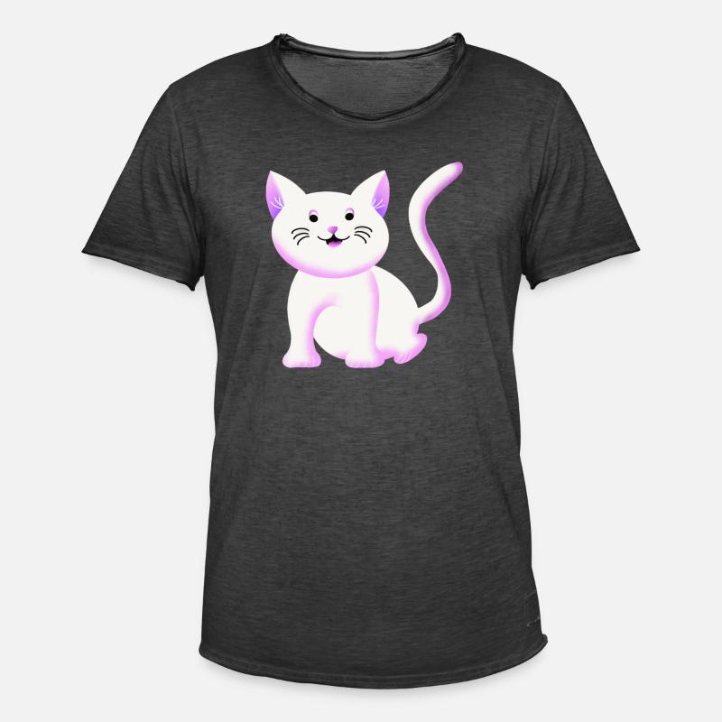 Süßes Kätzchen | Katze | Geschenkidee - Männer Vintage T-Shirt - Vintage Schwarz