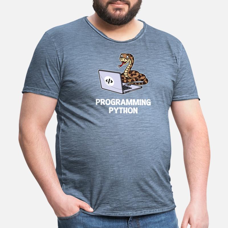 Skripting Programmierer Computer Debug Developer Männer Vintage T-Shirt