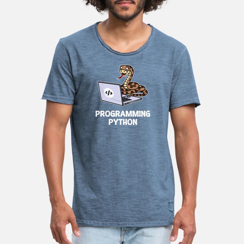 Skripting Programmierer Computer Debug Developer Männer Vintage T-Shirt