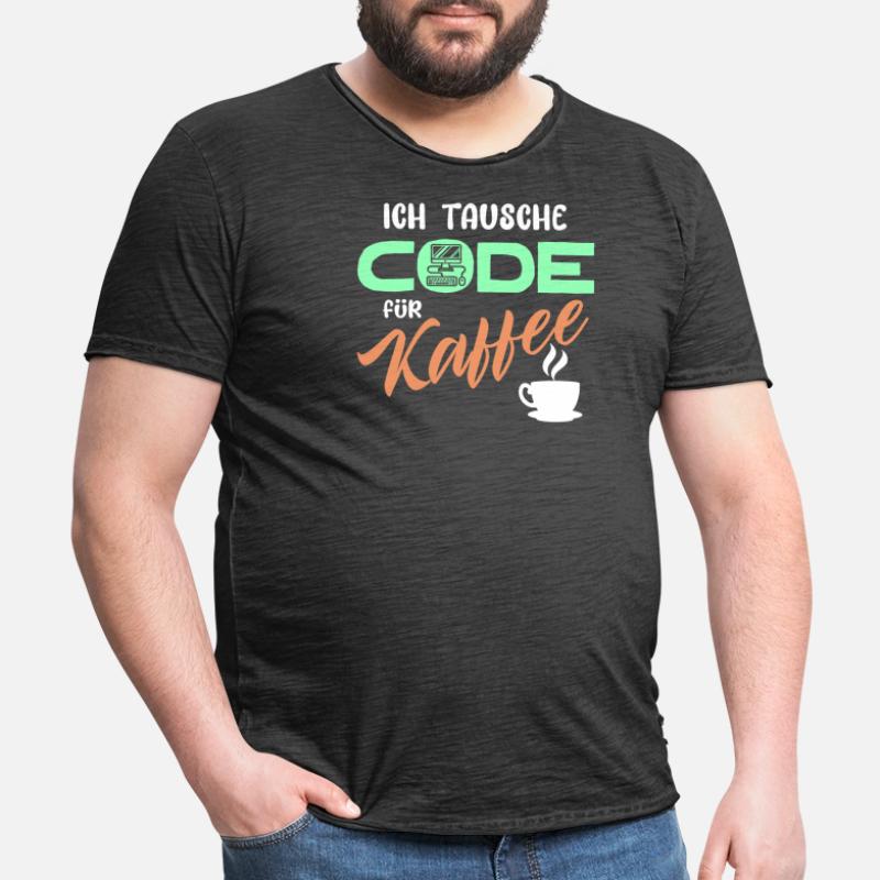 Code Developer Statement Programmer Computer Men's Vintage T-Shirt