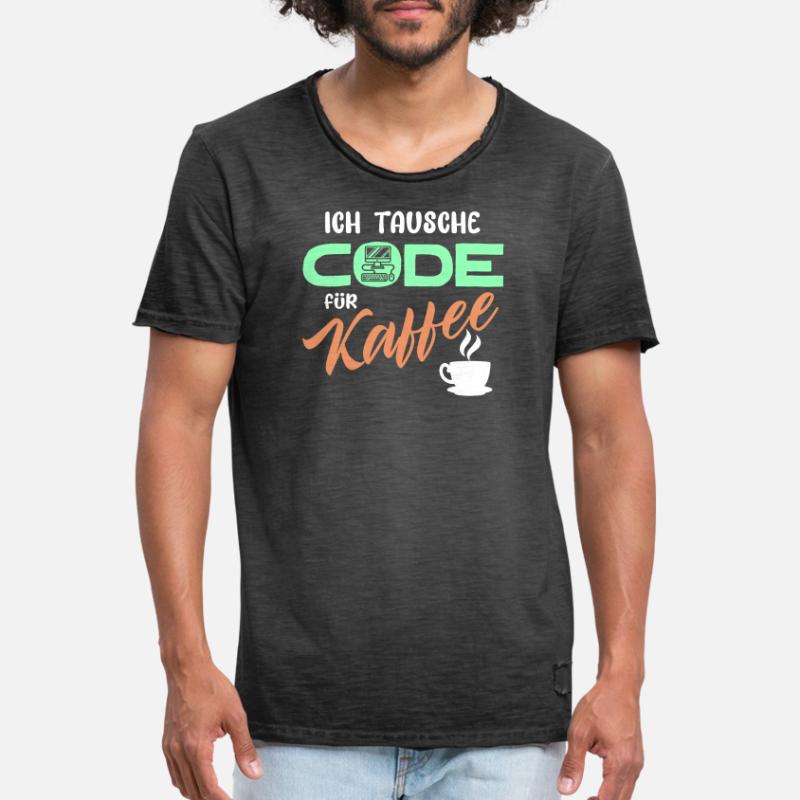 Code Developer Statement Programmer Computer Men's Vintage T-Shirt