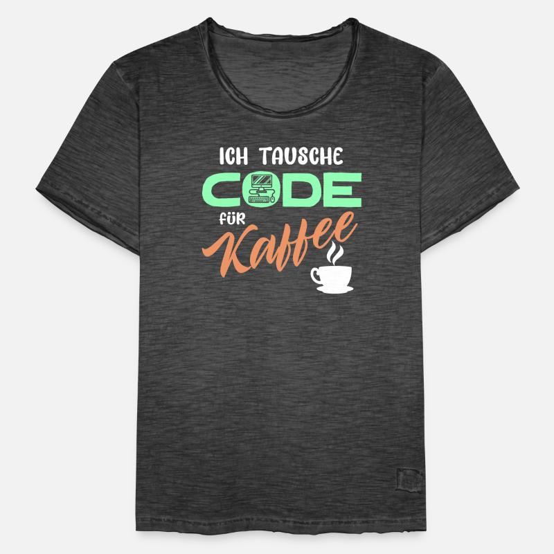 Code Developer Statement Programmer Computer Men's Vintage T-Shirt