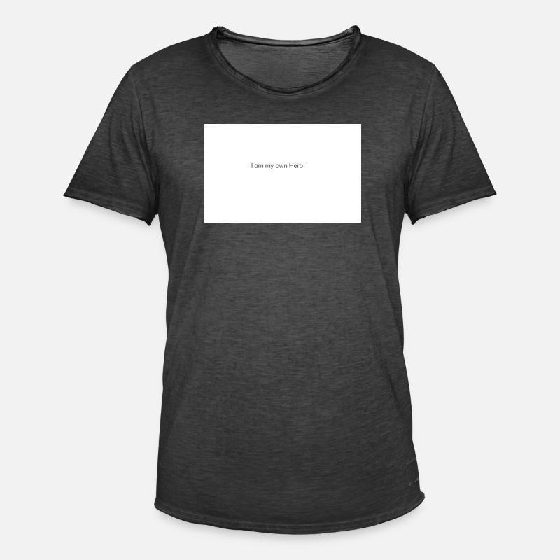 Kraft - Männer Vintage T-Shirt - Vintage Schwarz