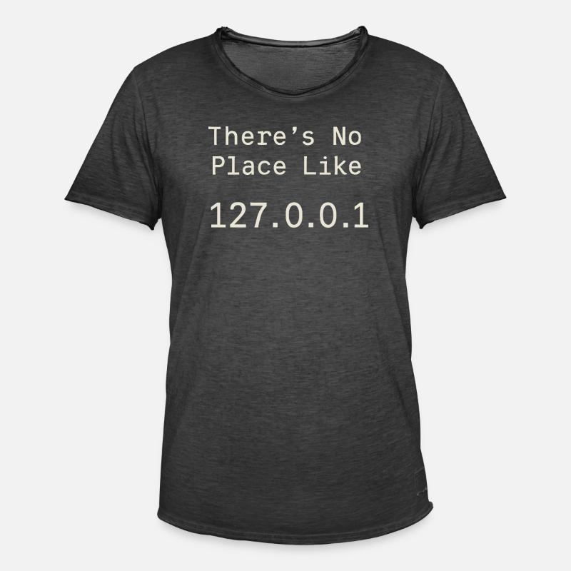 Es geht nichts über Localhost - Männer Vintage T-Shirt - Vintage Schwarz