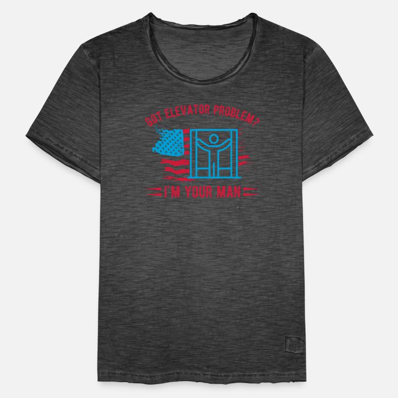 Elevator Technician I ́m Your Man Engineer USA Gift Men's Vintage T-Shirt