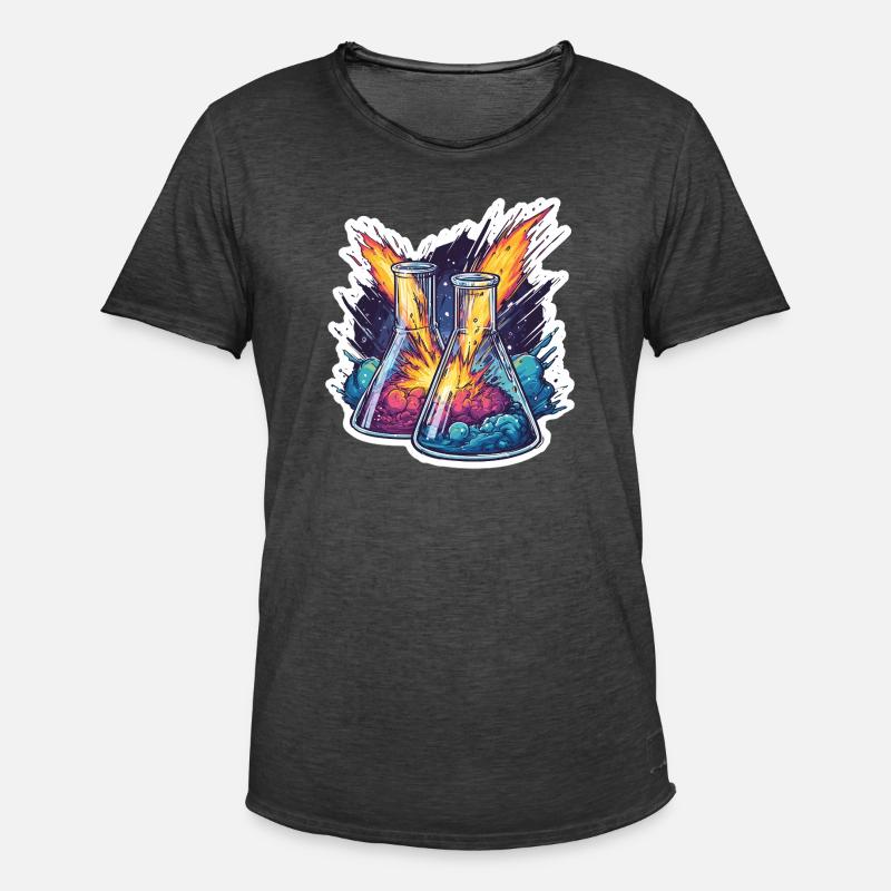 Lab Geek Bildungsquadrantid Meteorstrom-Erlebnis - Männer Vintage T-Shirt - Vintage Schwarz