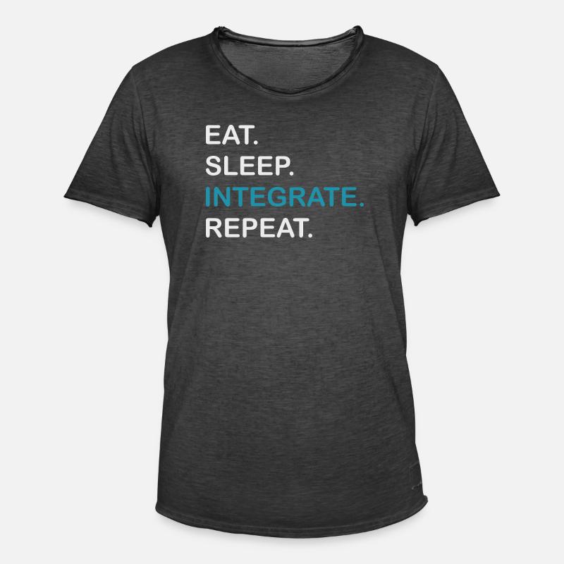 Integrate Repeat HPLC Performance Chromatography - Männer Vintage T-Shirt - Vintage Schwarz