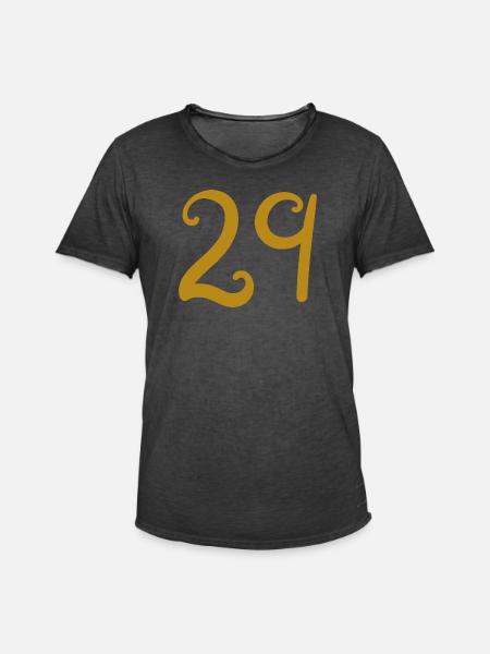 29 - T-shirt vintage Homme - noir vintage
