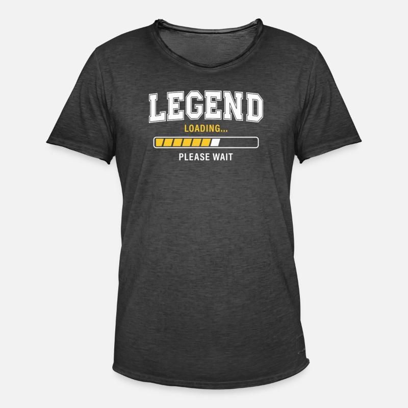 Legend Loading Please Wait - Men's Vintage T-Shirt - washed black