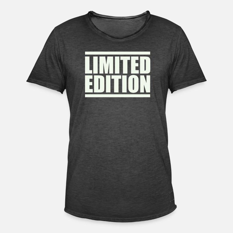 Édition limitée en majuscules - T-shirt vintage Homme - noir vintage