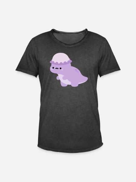 Pachycephalosaurus Dolly - Men's Vintage T-Shirt - washed black