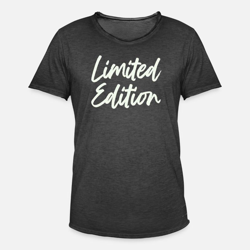 limited_edition- - Männer Vintage T-Shirt - Vintage Schwarz