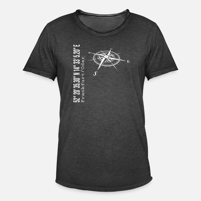 Francfort / Oder - T-shirt vintage Homme - noir vintage