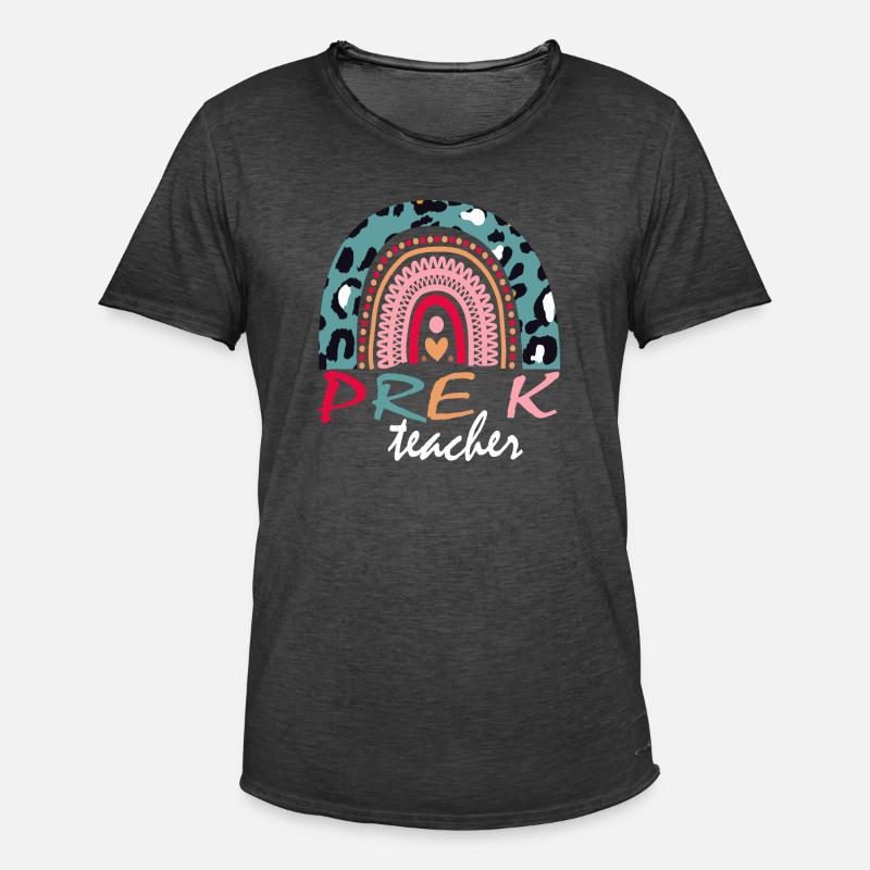 Boho Pre-K Squad Geschenk - Männer Vintage T-Shirt - Vintage Schwarz