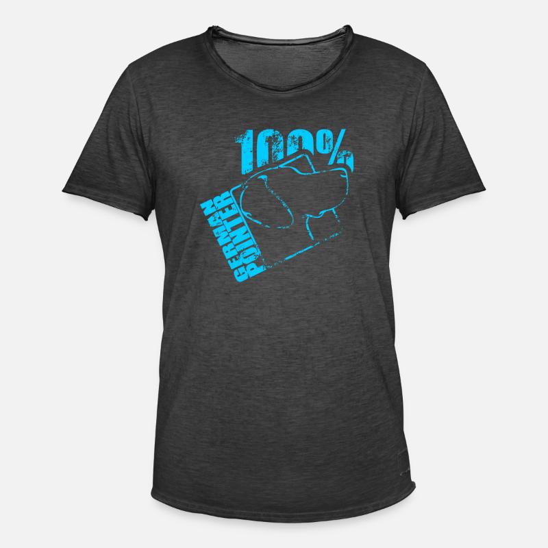 GERMAN POINTER 100 - Männer Vintage T-Shirt - Vintage Schwarz