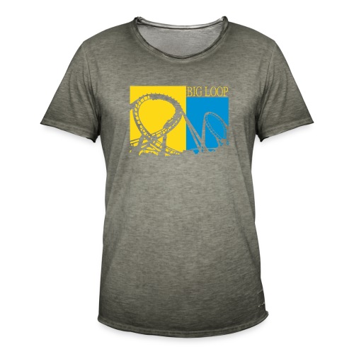 Big Loop Coaster Fan Logo - Männer Vintage T-Shirt