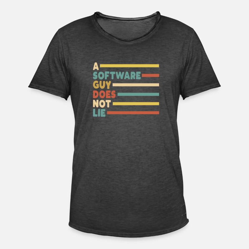 Programmer Coder Software Developer - Men's Vintage T-Shirt - washed black