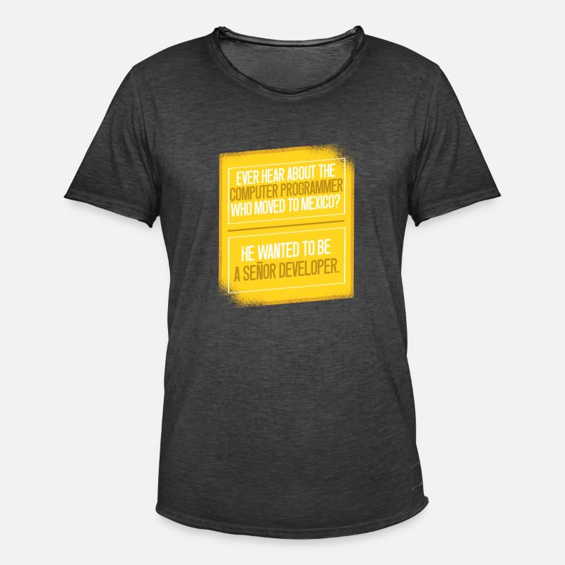 Programmierer Coder Software Entwickler - Männer Vintage T-Shirt - Vintage Schwarz